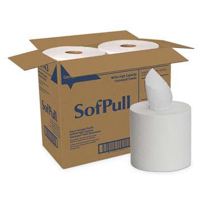 Sofpull Perforated Paper Towel, 1-Ply, 7.8 x 15, White, 560/Roll, 4 Rolls/Carton