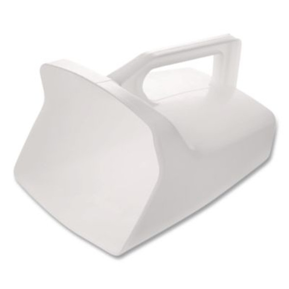 Bouncer Bar/Utility Scoop, 64 Oz, Plastic, White