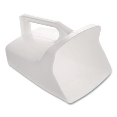 Bouncer Bar/Utility Scoop, 64 Oz, Plastic, White