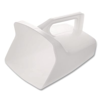 Bouncer Bar/Utility Scoop, 64 Oz, Plastic, White