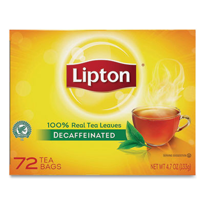 Tea Bags, Decaffeinated, 72/Box