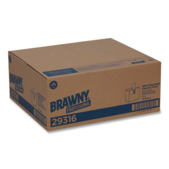 Lightweight Disposable Shop Towels, 9.1 x 12.5, White, 200/Box