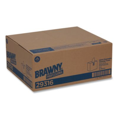 Lightweight Disposable Shop Towels, 9.1 x 12.5, White, 200/Box