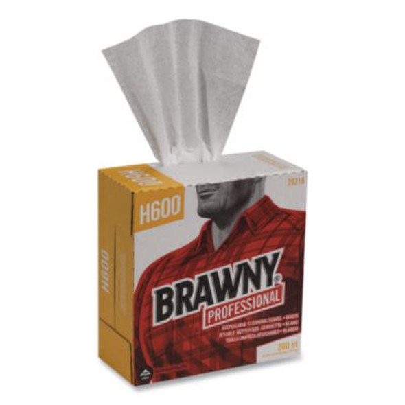 Lightweight Disposable Shop Towels, 9.1 x 12.5, White, 2,000/Carton