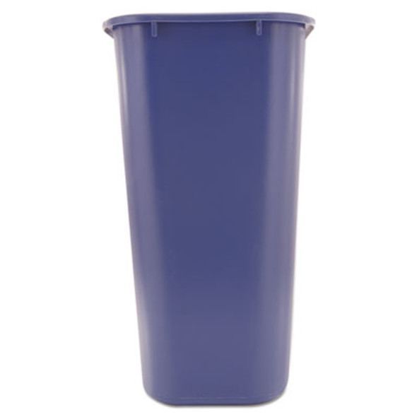 Deskside Recycling Container With Symbol, Large, 41.25 Qt, Plastic, Blue