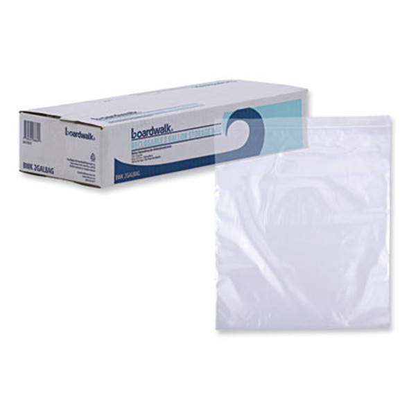 Reclosable Food Storage Bags, 2 Gallon, 13" x 15", Clear, 100/Box