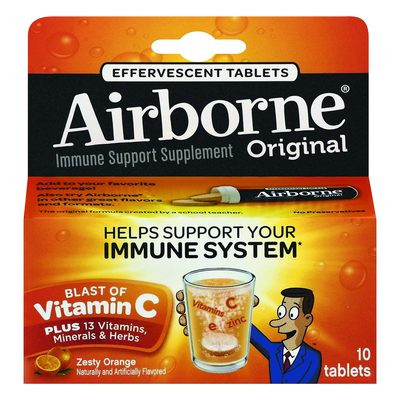 Immune Support Effervescent Tablet, Zesty Orange, 10/Box