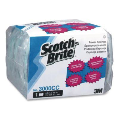 Power Sponge 3000, 2.8 x 4.5, 0.6" Thick, Blue/Teal, 5/Pack