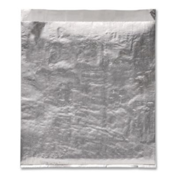 Foil Single-Serve Bags, Unlabeled Burger, 6" x 0.75" x 6.5", Silver, 1,000/Carton