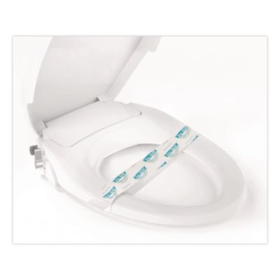 Sani/Shield Printed Toilet Seat Band, 16 x 1.5, Blue/White, 1,000/Carton