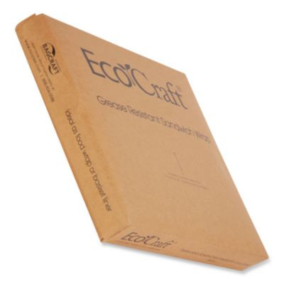 Ecocraft Grease-Resistant Paper Wraps And Liners, 15 x 16, Natural, 1,000/Box, 3 Boxes/Carton