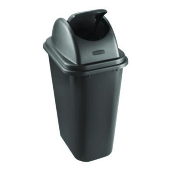 Rectangular Free-Swinging Plastic Lid, Black