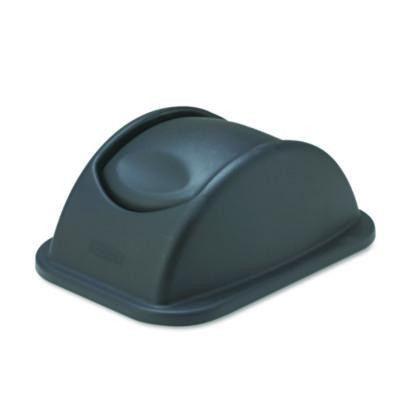 Rectangular Free-Swinging Plastic Lid, Black