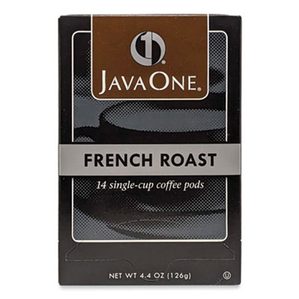 Coffee Pods, French Roast, Single Cup, 14/Box