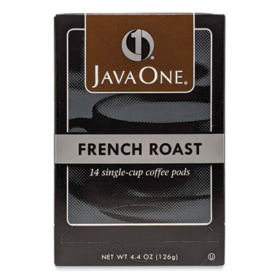 Coffee Pods, French Roast, Single Cup, 14/Box