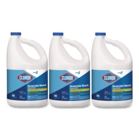 Cloroxpro Concentrated Germicidal Bleach, Regular, 121 Oz Bottle, 3/Carton