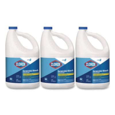 Cloroxpro Concentrated Germicidal Bleach, Regular Scent, 121 Oz Bottle, 3/Carton