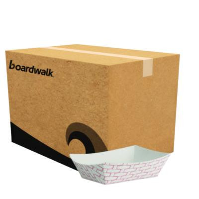 Paper Food Baskets, 0.5 Lb Capacity, Red/White, 1,000/Carton