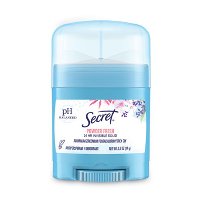 Invisible Solid Anti-Perspirant And Deodorant, Powder Fresh Scent, 0.5 Oz Stick