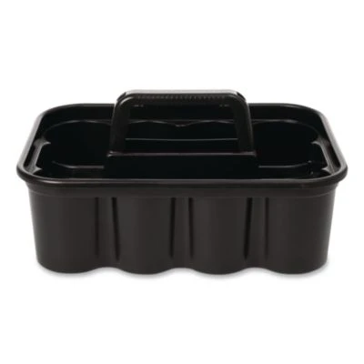 Commercial Deluxe Carry Caddy, Eight Compartments, 15 x 7.4, Black