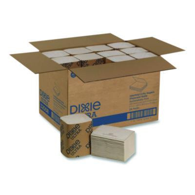Interfold Napkin Refills 2-Ply, 6.5 X 5 Folded, Brown, 6,000/Carton