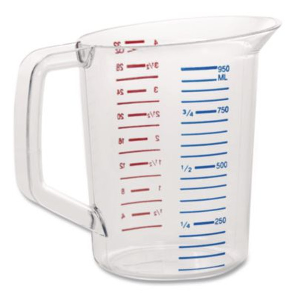 Bouncer Measuring Cup, 32 Oz, Plastic, Clear