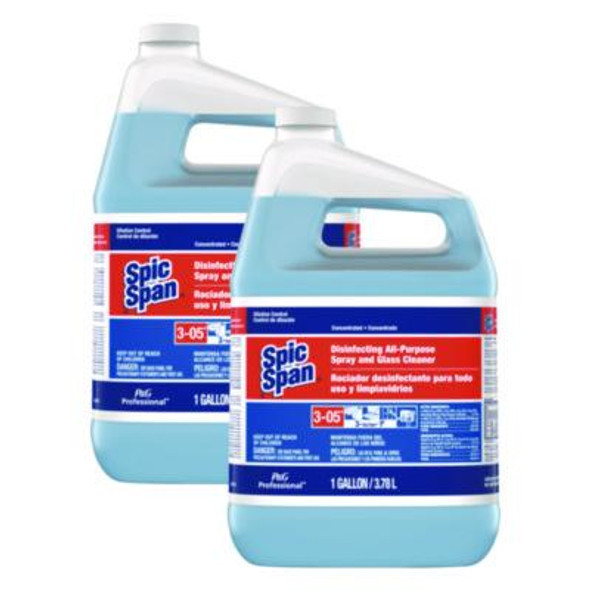 Disinfecting All-Purpose Spray And Glass Cleaner, Concentrated, 1 Gal, 2/Carton