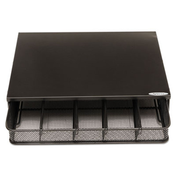 One Drawer Hospitality Organizer, 5 Compartments, 12.5 x 11.25 x 3.25, Black