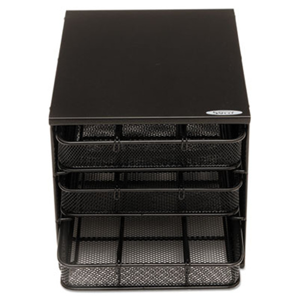 3 Drawer Hospitality Organizer, 7 Compartments, 11.5 x 8.25 x 8.25, Black
