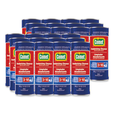Deodorizing Cleanser With Bleach, Powder, 21 Oz Canister, 24/Carton