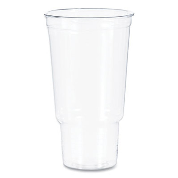 Ultra Clear Pedestal Pet Cups, 32 Oz, Plastic, Clear, 25/Bag, 20 Bags/Carton