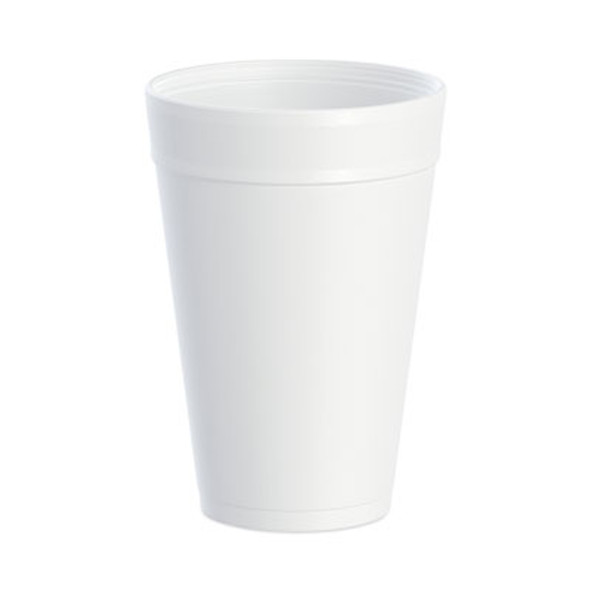 Foam Drink Cups, 32 Oz., White, 25/Bag, 20 Bags/Carton