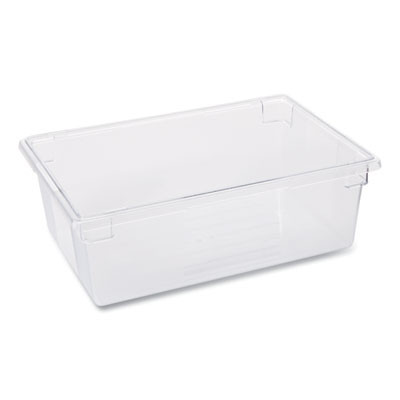 Food/Tote Boxes, 12.5 Gal, 26 x 18 x 9, Clear, Plastic