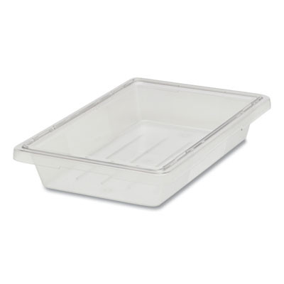 Food/Tote Boxes, 5 Gal, 12 x 18 x 9, Clear, Plastic