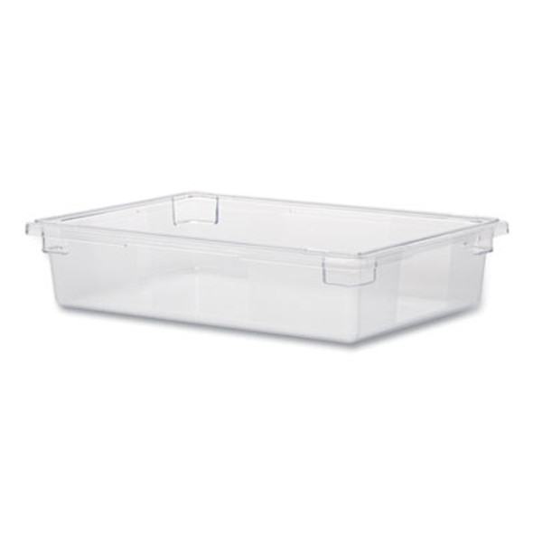 Food/Tote Boxes, 8.5 Gal, 26 x 18 x 6, Clear, Plastic