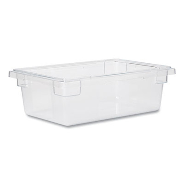Food/Tote Boxes, 3.5 Gal, 18 x 12 x 6, Clear, Plastic