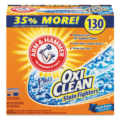 Power Of Oxiclean Powder Detergent, Fresh Scent, 9.92 Lb Box, 3/Carton