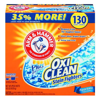 Power Of Oxiclean Powder Detergent, Fresh Scent, 9.92 Lb Box, 3/Carton