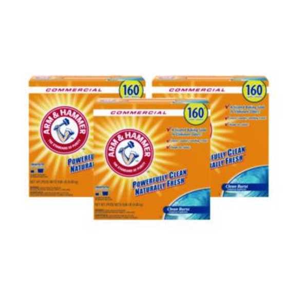 Powder Laundry Detergent, Clean Burst, 9.86 Lb Box, 3/Carton