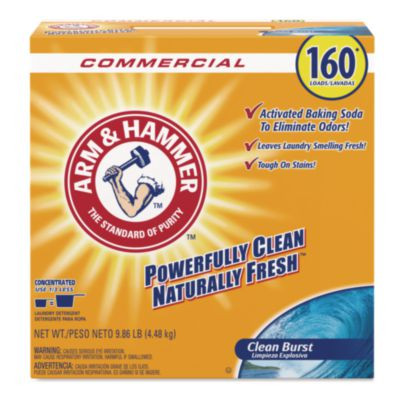Powder Laundry Detergent, Clean Burst Scent, 9.86 Lb Box, 3/Carton