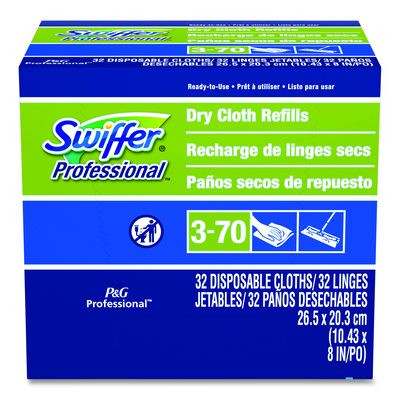 Dry Refill Cloths, 10.63" x 8", White, 32/Box