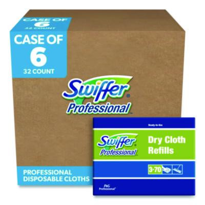 Dry Refill Cloths, 10.63 x 8, White, 32/Box, 6 Boxes/Carton