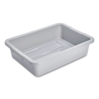 Bus/Utility Tote, 20" X 15" X 5", Gray