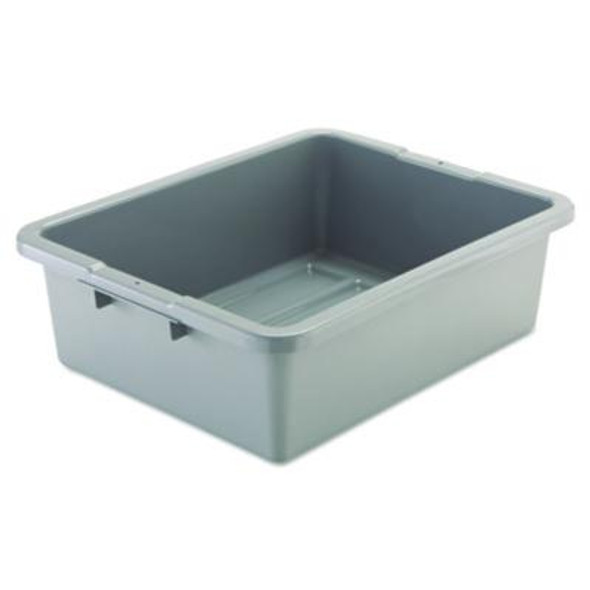 Bus/Utility Box, 7.13 Gal, 21.5" X 17.13" X 7", Gray