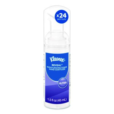 Ultra Moisturizing Foam Hand Sanitizer, 1.5 Oz Pump Bottle, Unscented, 24/Carton