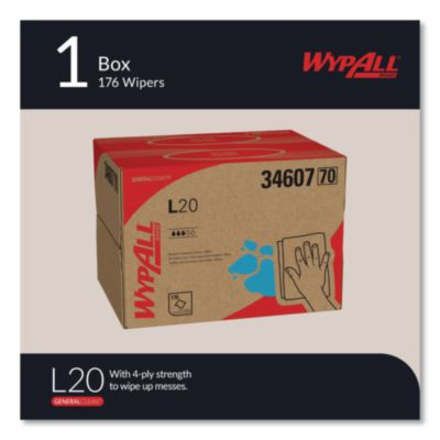 L20 Towels, Brag Box, 11.1 x 16.8, Unscented, White, 176/Box