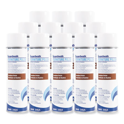 Furniture Polish, Lemon Scent, 19 Oz Aerosol Spray, 12/Carton