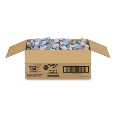 Liquid Coffee Creamer, French Vanilla, 0.38 Oz Mini Cups, 180/Carton