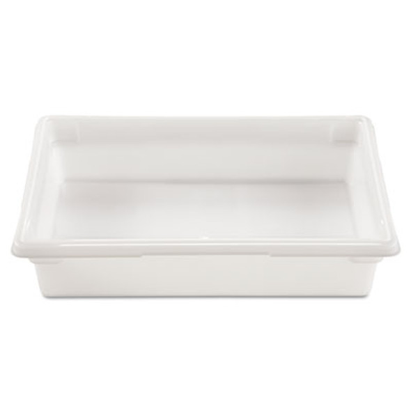 Food/Tote Boxes, 8.5 Gal, 26 x 18 x 6, White, Plastic