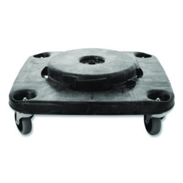 Brute Container Square Dolly, 300 Lb Capacity, 17.25 x 6.25, Black